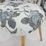 1960s Set of Four Oswald Haerdtl dining Chairs in Fabric ,Czechoslovakia