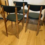 (Lot) 3 Chairs Pierre Guariche Model Licorne