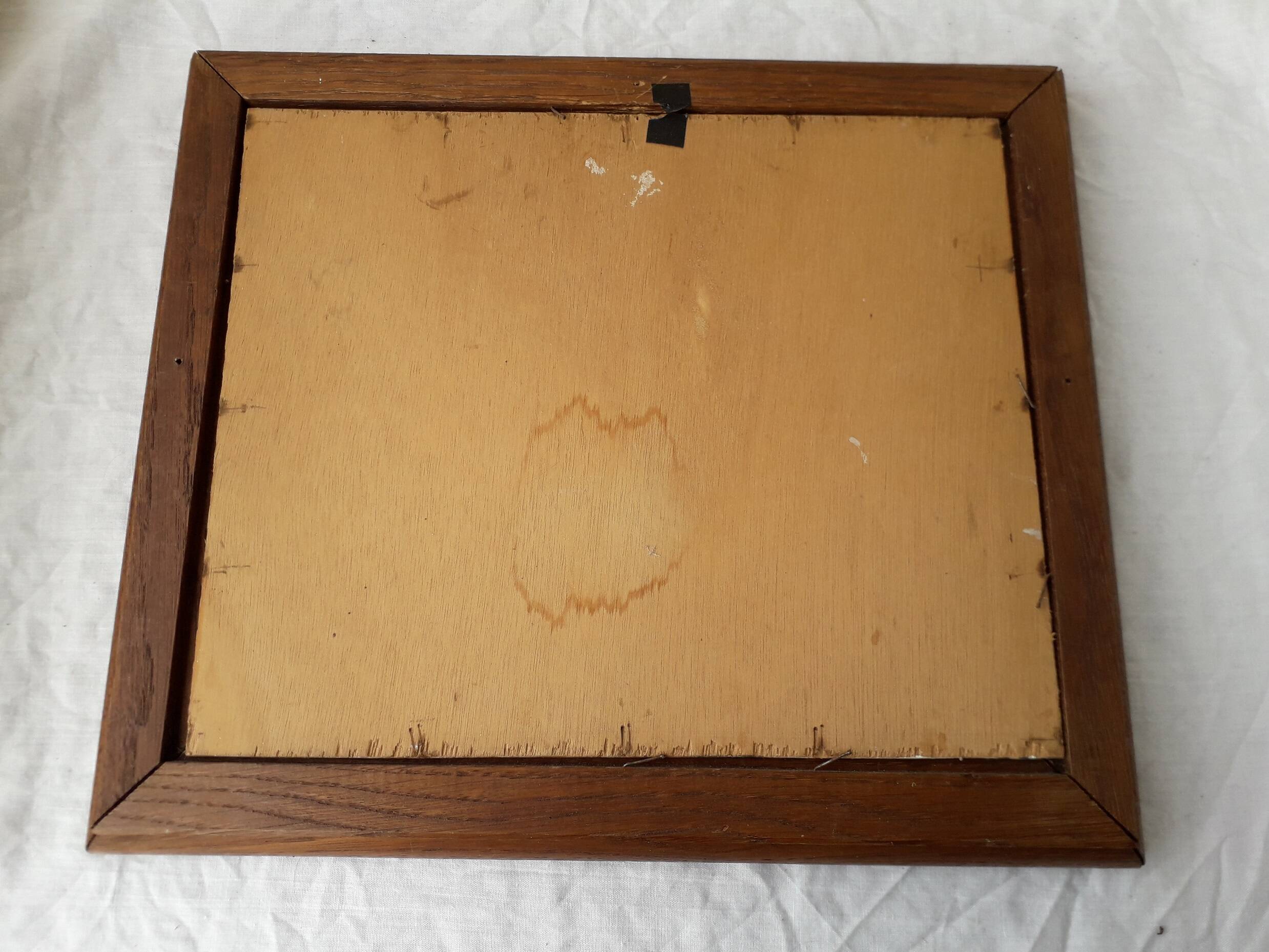 Oil painting on panel, landscape, signed