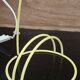Lampe de bureau vintage jaune 1980