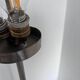 Stilnovo Floor Lamp in Metal, Marble and Opaline Glass, 1950s Rare Decorative