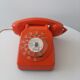 Vintage orange dial telephone