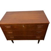 Vintage teak chest of drawers / mid-century wardrobe