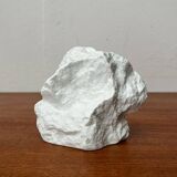 Vintage white porcelain rock vase from KPM Royal Porcelain, 1970s.