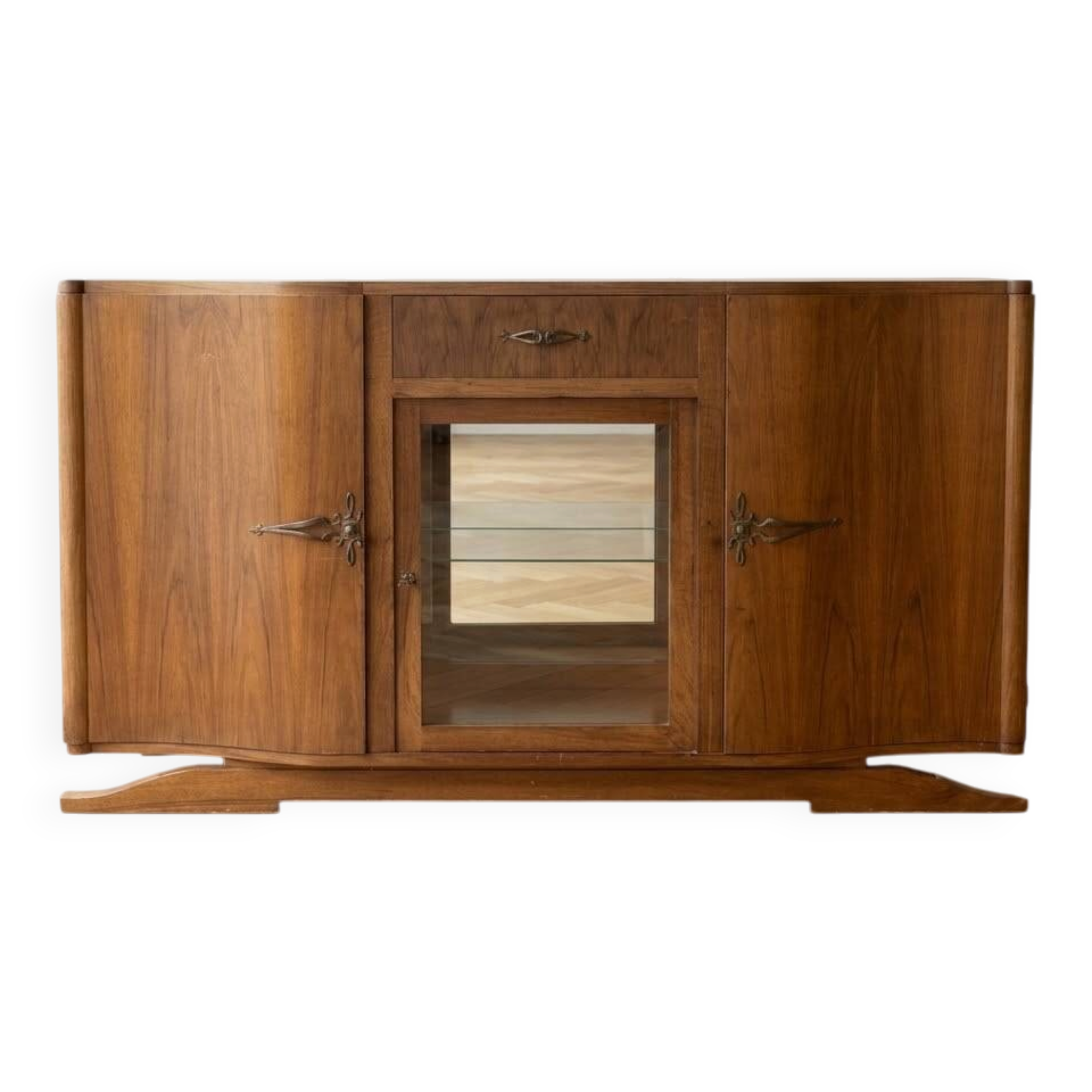 Art Deco enfilade from the 1930s in walnut.