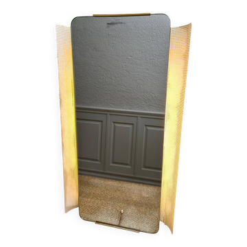 Illuminated wall mirror by Ernest Igl for Hillebrand, mid-century, Germany, 1960s.
