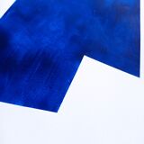 Minimalist blue paint