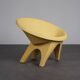 Rare pair of sculptural concrete lounge chairs, Italy, 1960s
