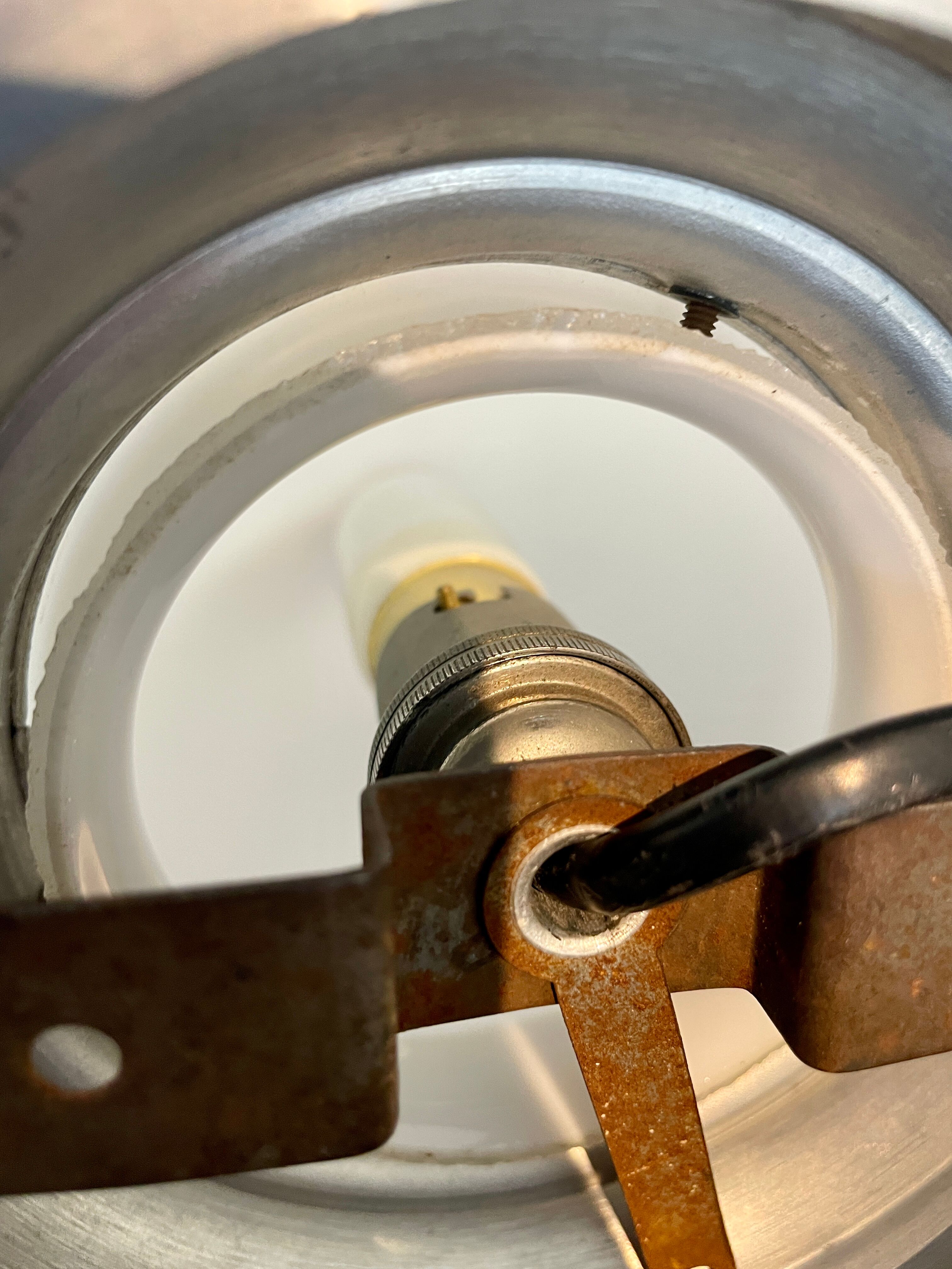 Lampe boule vintage à poser