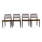 Chaises de salle à manger design danois par Niels O. Møller