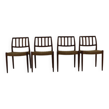 Danish design dining chairs by Niels O. Møller