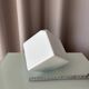 Vintage Jingdezhen Porcelain Bud Vase | White Geometric Minimalist Vase