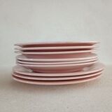 Set of 9 iron earth plates