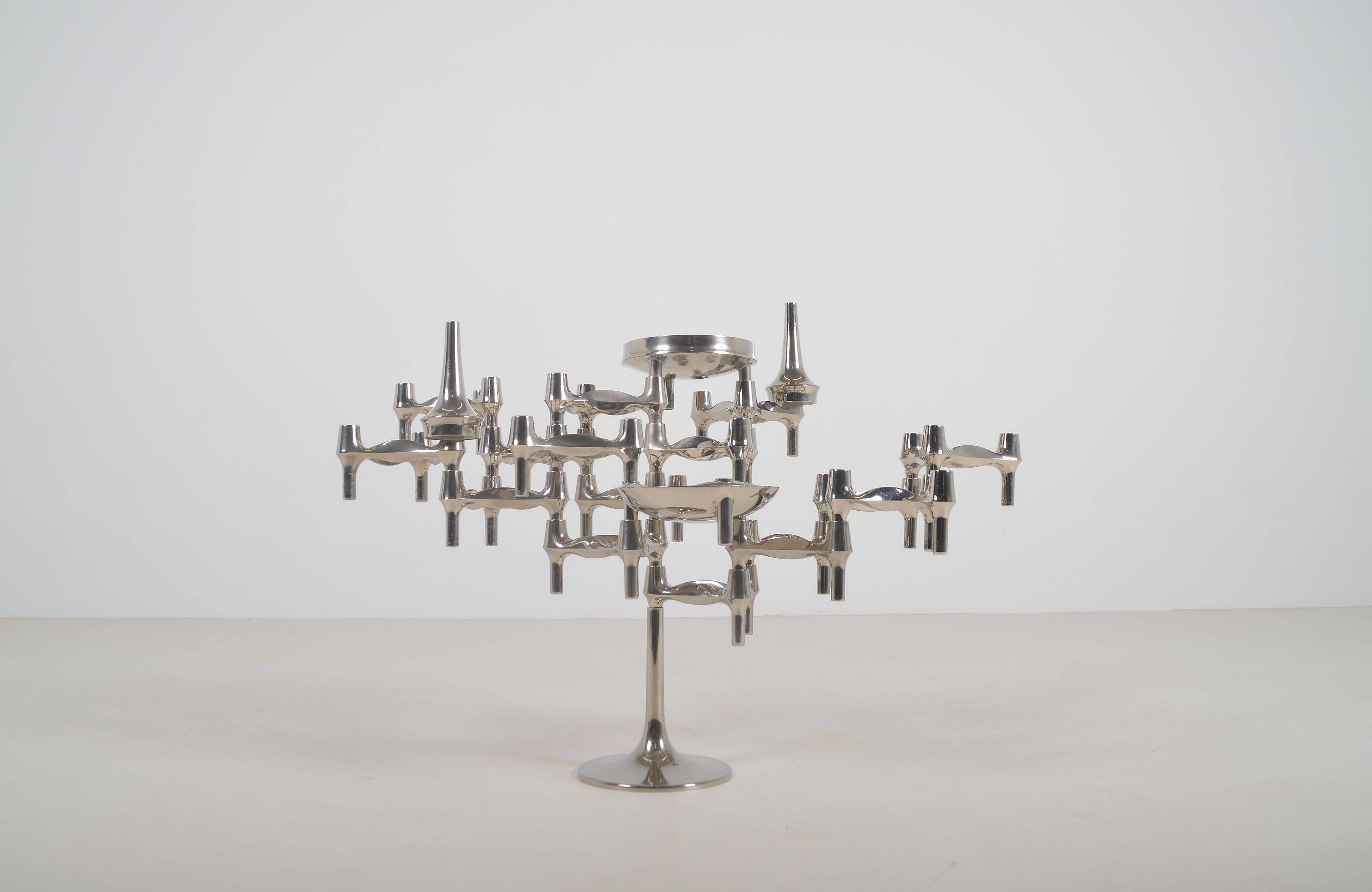 Set of footed candlesticks designed by Hans Nagel for BMF, 1974