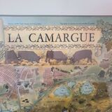 1978 Map of the Camargue by Christine Le Boeuf 72.5 × 52.5 cm