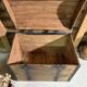 Renovated old wooden trunk – storage box / vintage decor