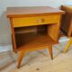 pair of bedsides of the 50s/60s, oak, compass feet