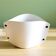 White acrylic table lamp Vela by Samuel Parker