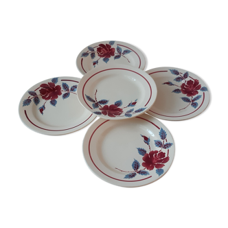 Set of 5 dessert plates Moulin des Loups