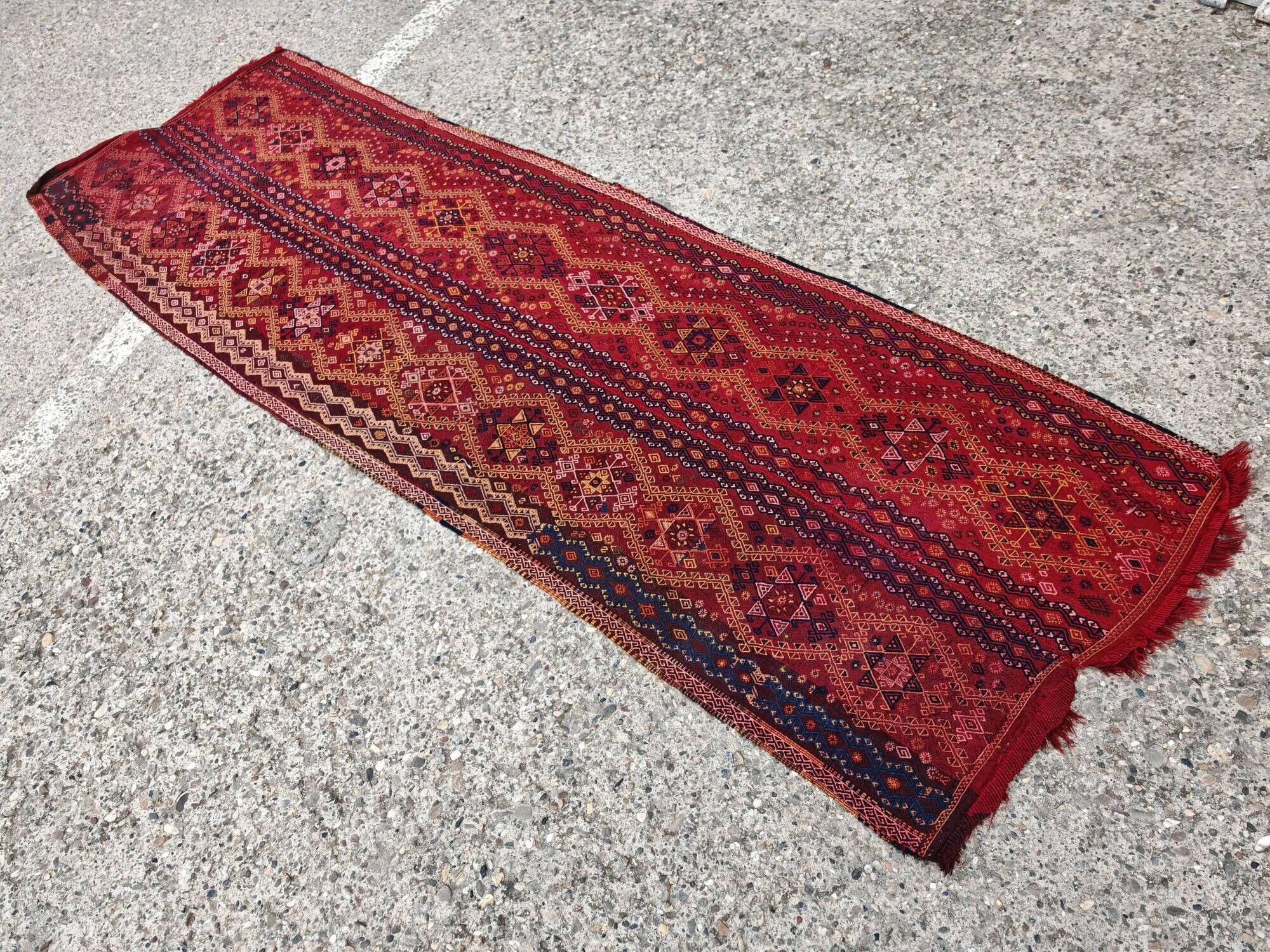 Antique Cicim or Jijim handwoven Kilim from Anatolia, 1920s