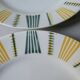 6 plates in Earthenware Digoin Sarreguemines, model Brigitte
