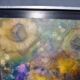 R. Bouvier (20th century) Surrealist composition Signed mounted canvas