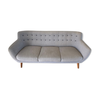 3-seater vintage style sofa - Sentou coogee grey