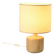 Table lamp in solid elm, France, circa 1970.