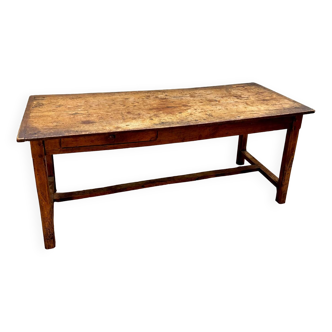 Table de ferme en bois naturel d’époque XVIIIème siècle
