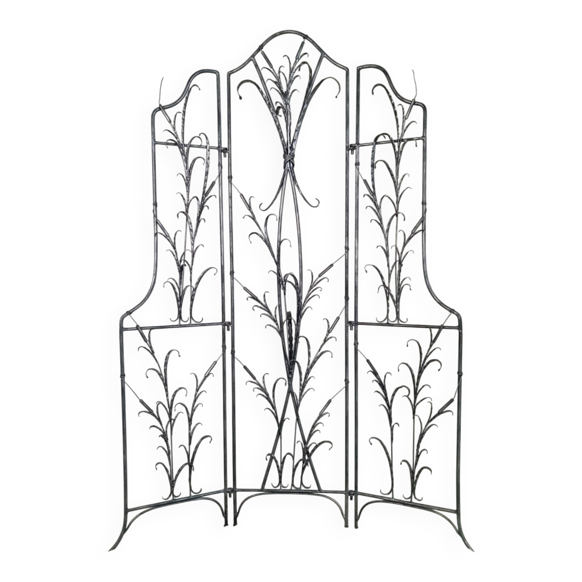 Artistic wrought iron screen