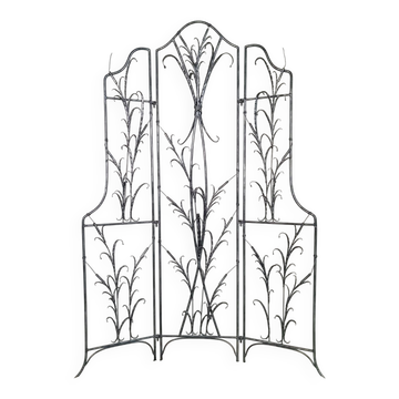 Artistic wrought iron screen
