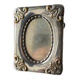 Art nouveau metal silver plated picture frame
