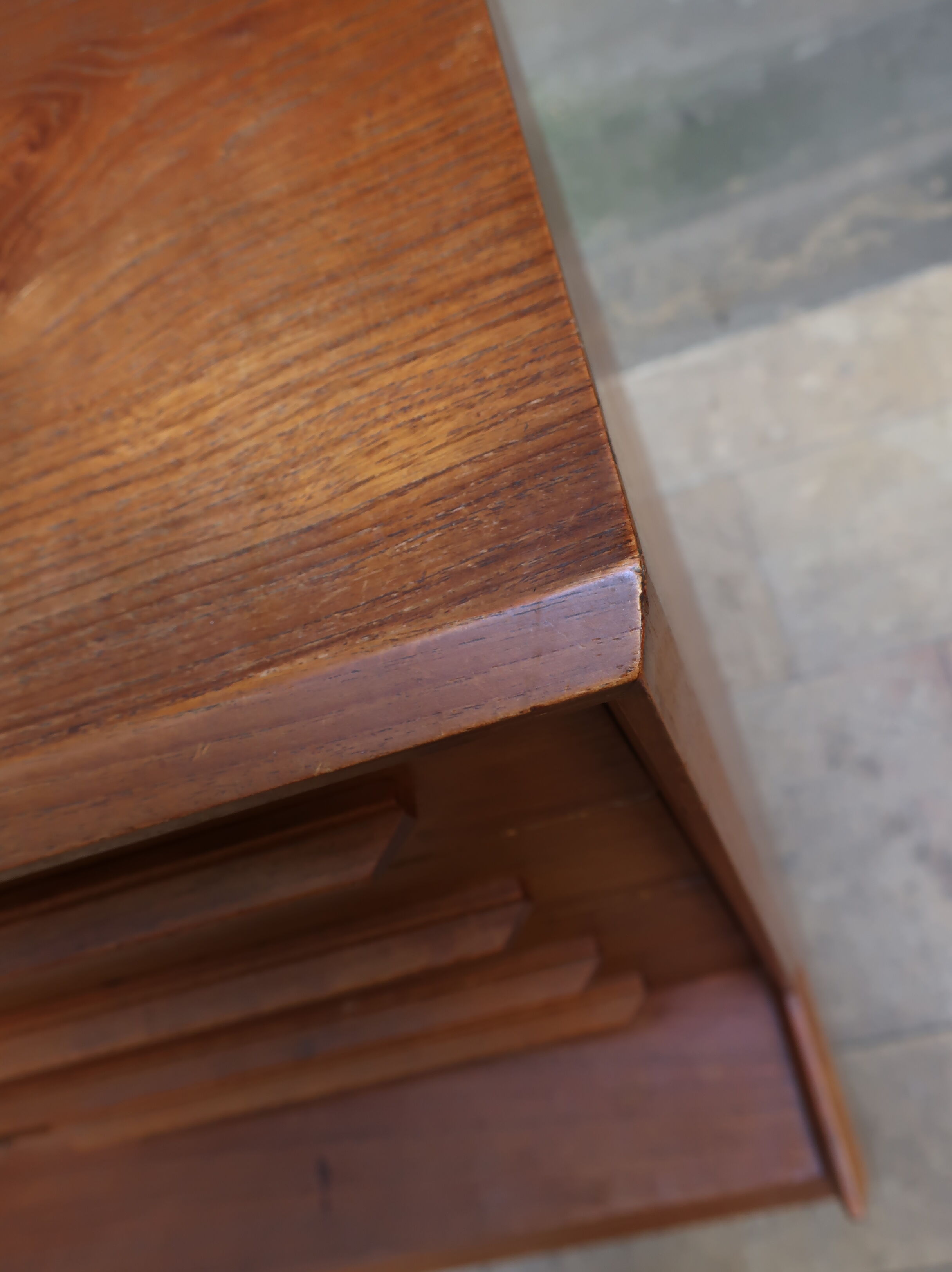 High sideboard of the 60s in teak