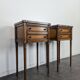 Louis XVI style bedside table with Pyrenean marble.