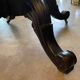 napoleon iii violin table mahogany top with drawers legs with castors