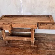Old small carpenter's workbench from the 1920s.
