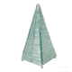 Sculptural pyramid table lamp, glass, France, 1970s.