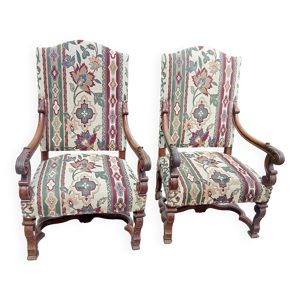 Paire de fauteuil Louis