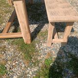 Farmhouse table with bench