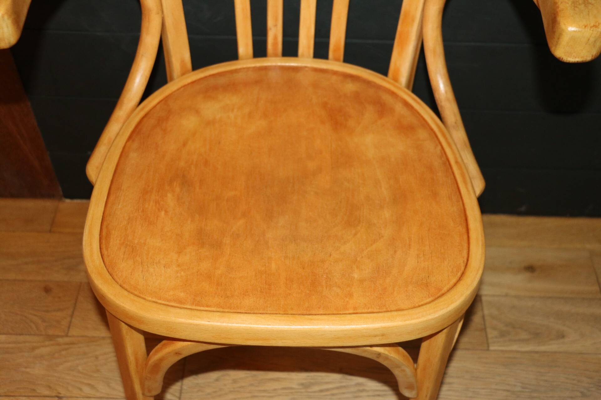 Light beech Baumann armchair