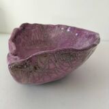 Raku style handcrafted ceramic cup