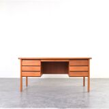 Mid-Century Danish Teak Desk, 1970s.