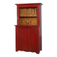 French 19th Century Red‑Painted Stepback Cupboard in Pine