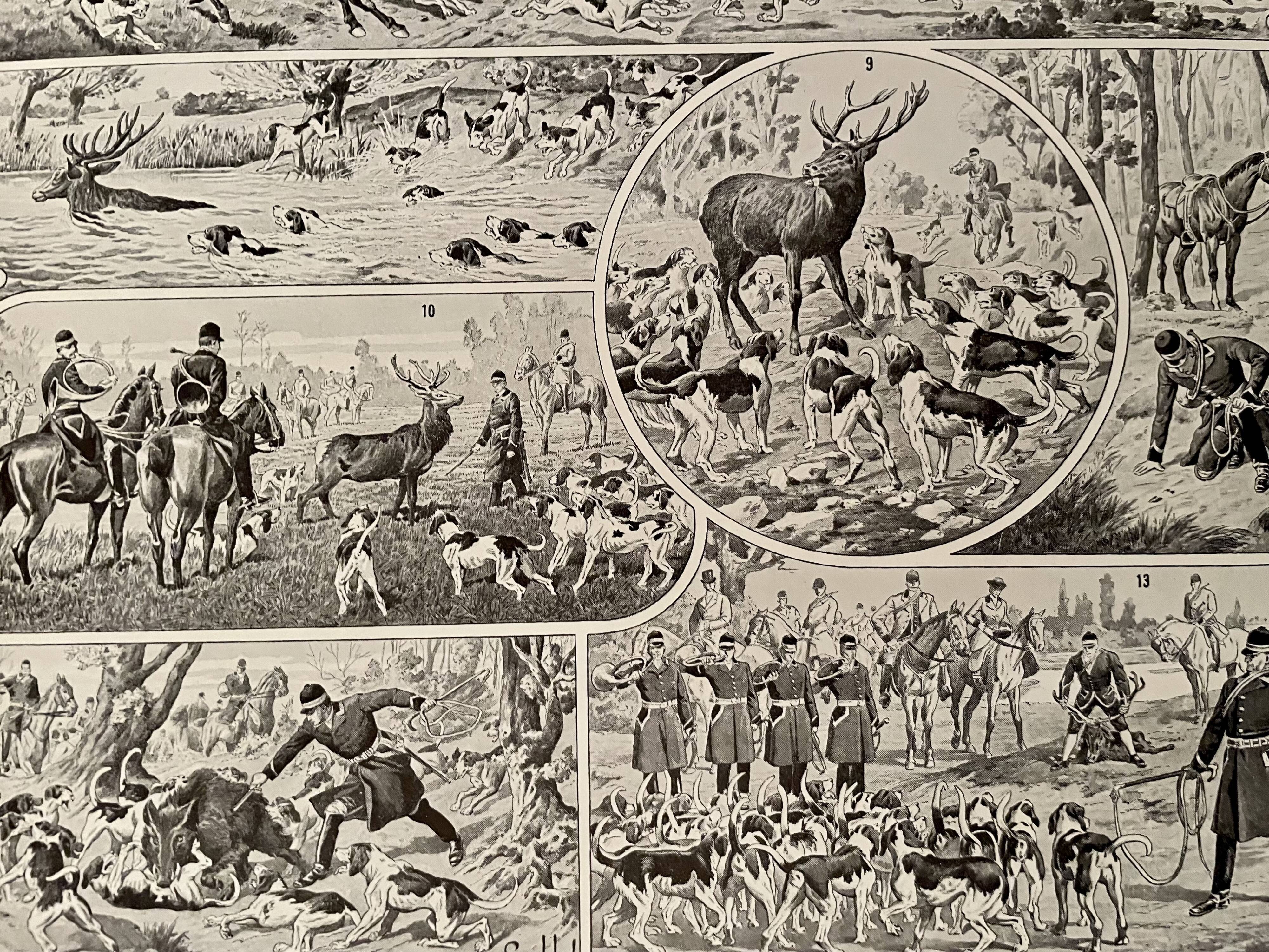 Lithograph on the hunting veneration of 1928
