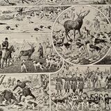 Lithograph on the hunting veneration of 1928