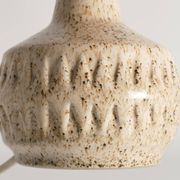 Mid-Century Modern Brown Speckled Stoneware Table Lamp by EGO, Sweden 1960s
