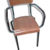 Tubular Chair wood and metal
