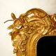Miroir de style Louis XV doré feuille d'or, XIXe siècle - 142x90