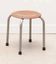 Vintage oak stool with grey legs