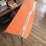 Orange formica table